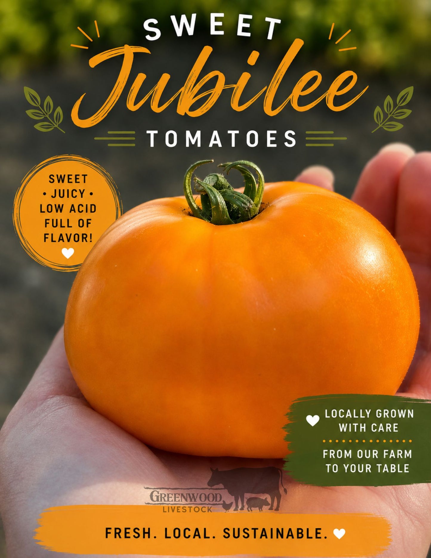 Sweet Jubilee Orange Tomatoes